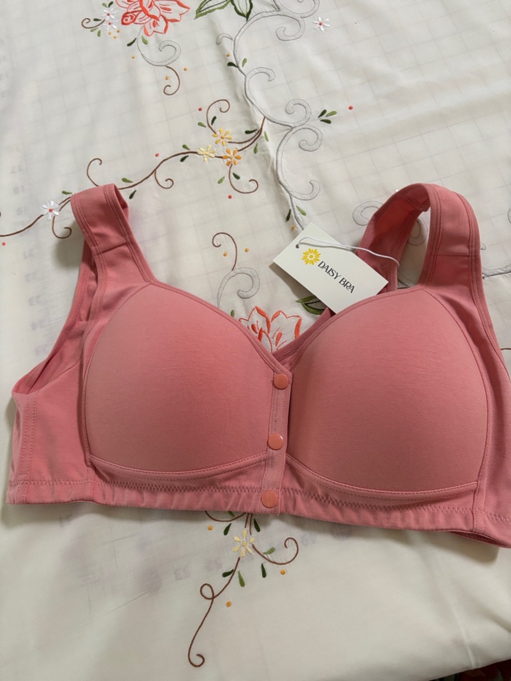 Daisy Dusty Rose Front-Closure Comfort Bra